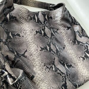 Club monaco gray leopard animal print bag large shoulder